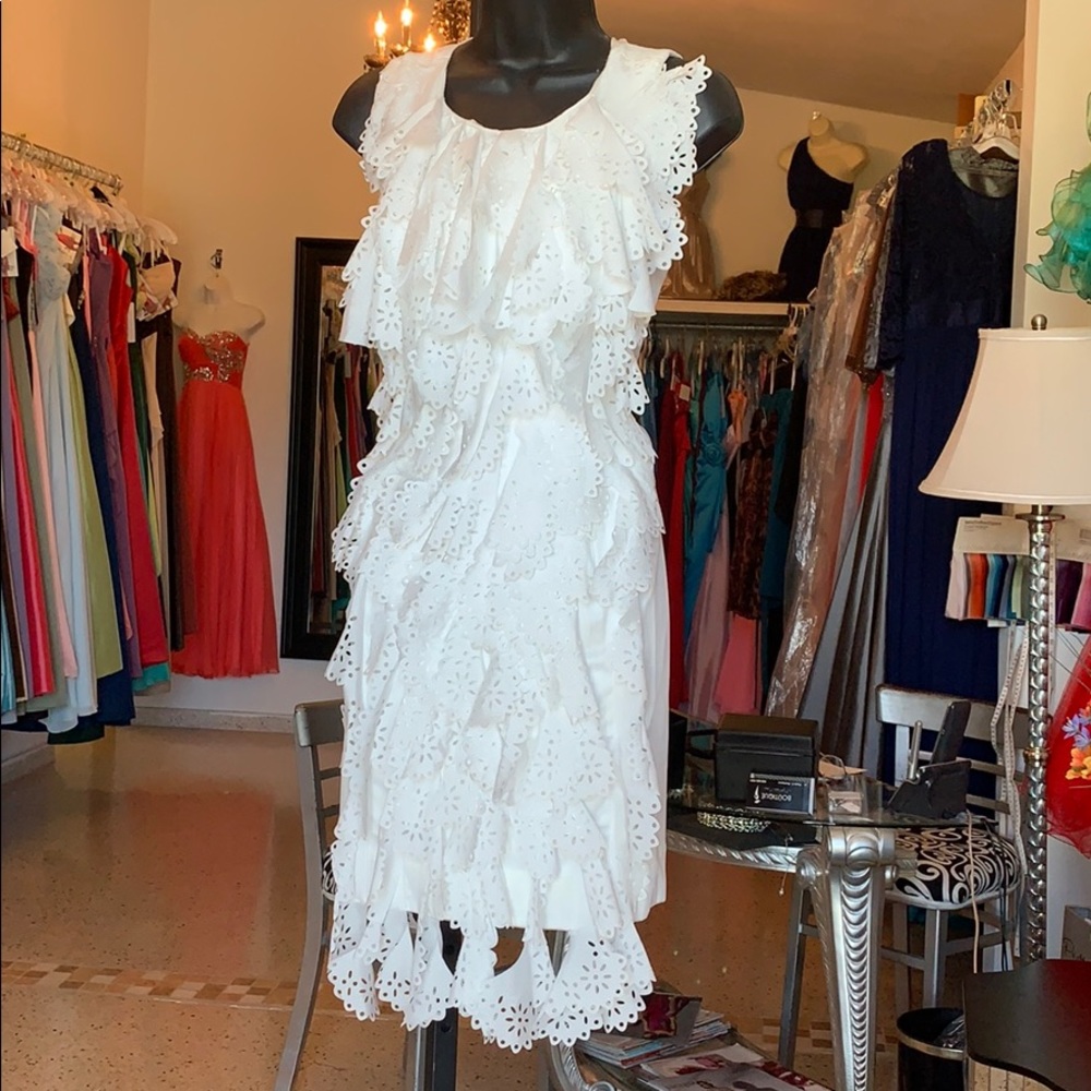 White cocktail dress